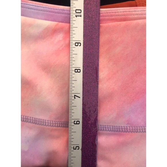ZYIA Active Leggings Women’s Size 4 Pink Marble Tie-Dye High Waist Yoga Running - Picture 7 of 10